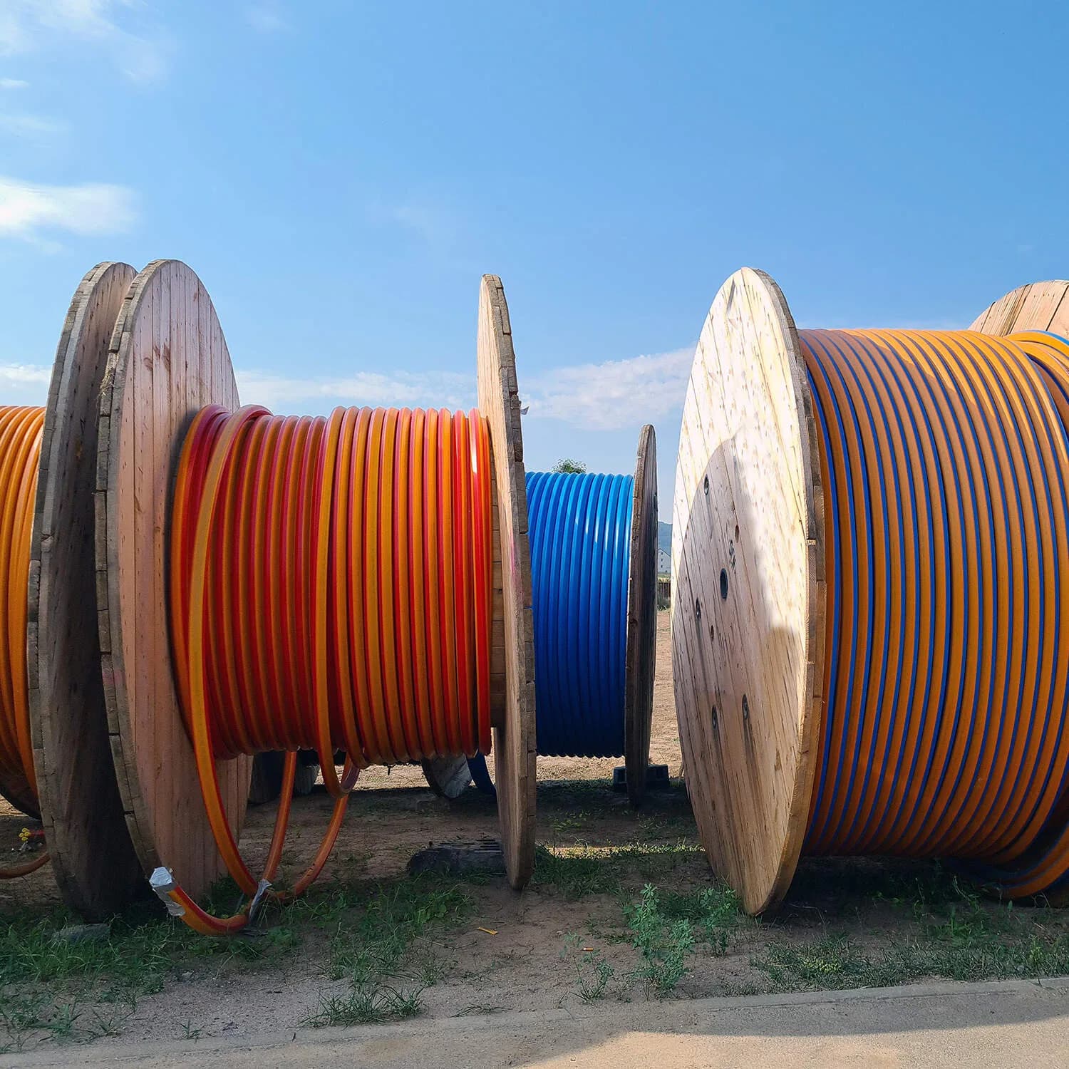 Glasfaserkabel Trommel