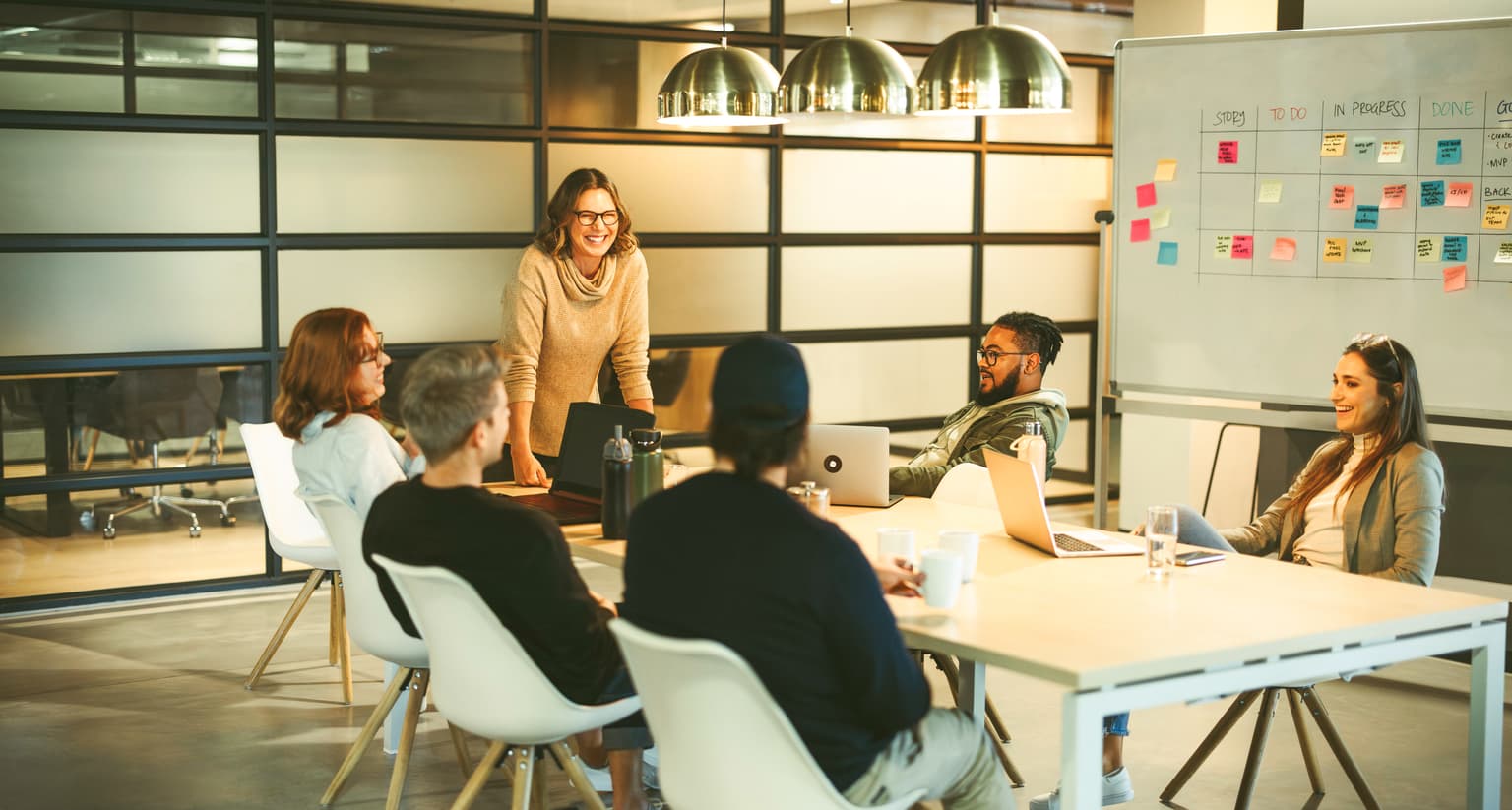 Zielsetzung B2B Team arbeitet