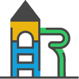 Dieser Icon stellt einen Spielplatz abstrakt dar.