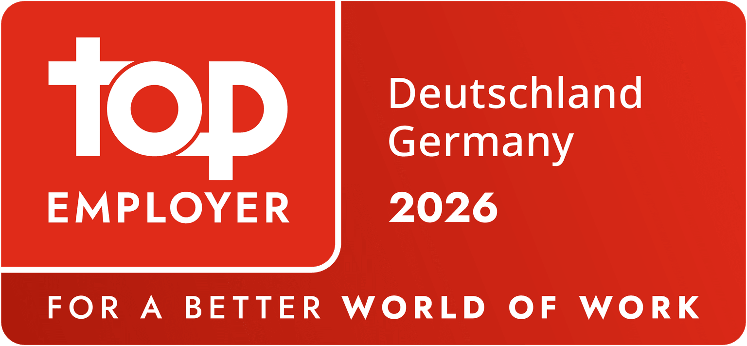 Das Bild zeigt das Siegel der Top Employer Auszeichnung für das Jahr 2026