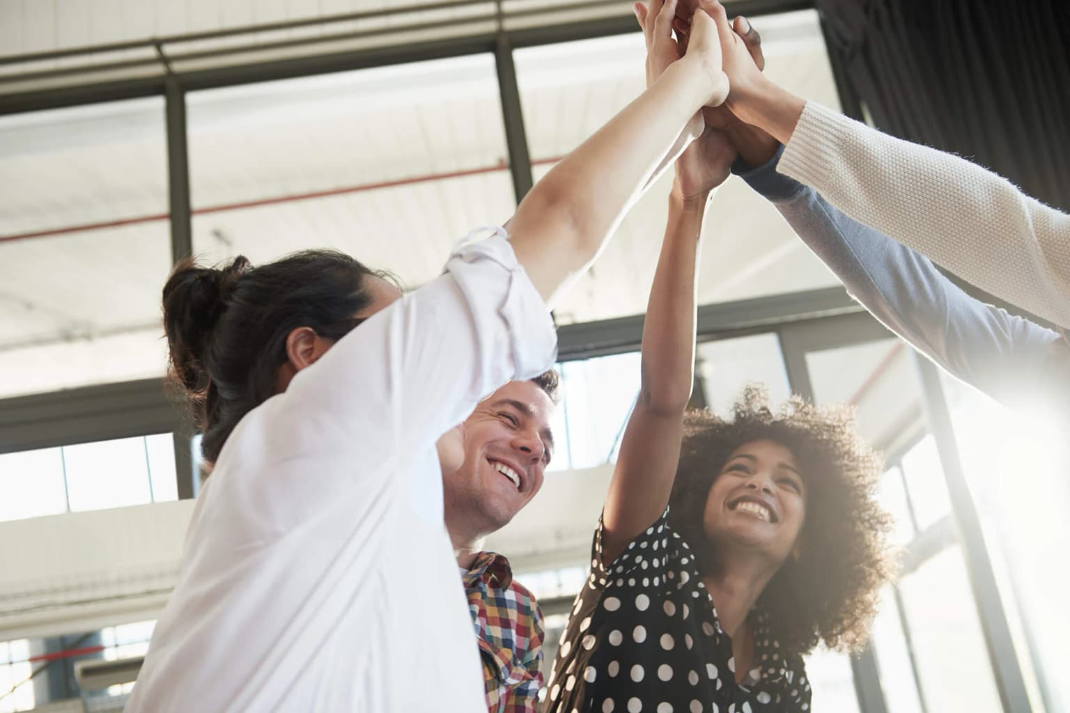 Teambuildung Team klatschen