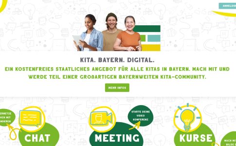 Startseite der Webseite www.kita.bayern